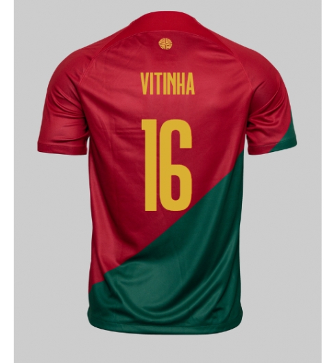 Strój piłkarski Portugalia Vitinha #16 Koszulka Podstawowej MŚ 2022 Krótki Rękaw