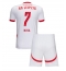 Strój piłkarski RB Leipzig Antonio Nusa #7 Koszulka Podstawowej dziecięce 2024-25 Krótki Rękaw (+ Krótkie spodenki)