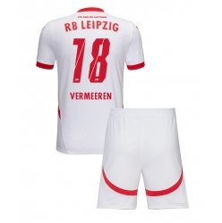 Strój piłkarski RB Leipzig Arthur Vermeeren #18 Koszulka Podstawowej dziecięce 2024-25 Krótki Rękaw (+ Krótkie spodenki)