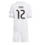 Strój piłkarski Real Madrid Alexander-Arnold #12 Koszulka Podstawowej dziecięce 2025-26 Krótki Rękaw (+ Krótkie spodenki)