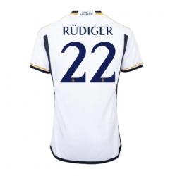 Strój piłkarski Real Madrid Antonio Rudiger #22 Koszulka Podstawowej 2023-24 Krótki Rękaw