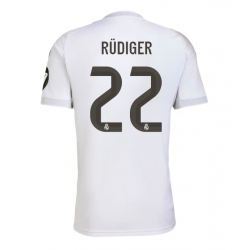 Strój piłkarski Real Madrid Antonio Rudiger #22 Koszulka Podstawowej 2025-26 Krótki Rękaw