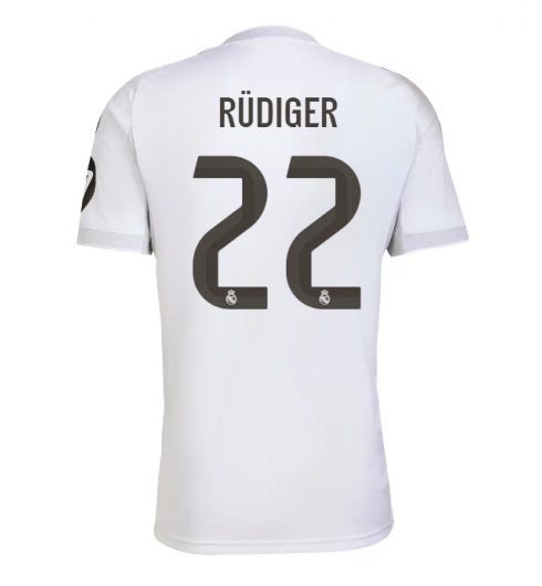 Strój piłkarski Real Madrid Antonio Rudiger #22 Koszulka Podstawowej 2025-26 Krótki Rękaw Strój piłkarski Real Madrid Antonio Rudiger #22 Koszulka Podstawowej 2025-26 Krótki Rękaw