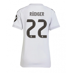 Strój piłkarski Real Madrid Antonio Rudiger #22 Koszulka Podstawowej damskie 2025-26 Krótki Rękaw