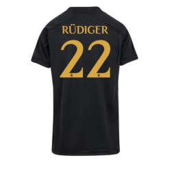 Strój piłkarski Real Madrid Antonio Rudiger #22 Koszulka Trzeciej damskie 2023-24 Krótki Rękaw