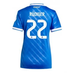 Strój piłkarski Real Madrid Antonio Rudiger #22 Koszulka Trzeciej damskie 2025-26 Krótki Rękaw