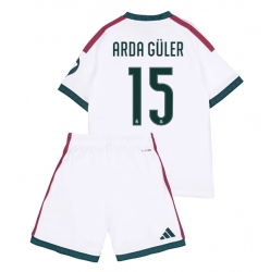 Strój piłkarski Real Madrid Arda Guler #15 Koszulka Podstawowej dziecięce 2026-27 Krótki Rękaw (+ Krótkie spodenki)