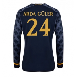 Strój piłkarski Real Madrid Arda Guler #24 Koszulka Wyjazdowej 2023-24 Długi Rękaw