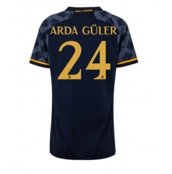 Strój piłkarski Real Madrid Arda Guler #24 Koszulka Wyjazdowej damskie 2023-24 Krótki Rękaw