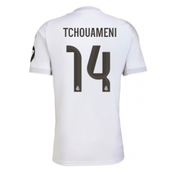 Strój piłkarski Real Madrid Aurelien Tchouameni #14 Koszulka Podstawowej 2025-26 Krótki Rękaw