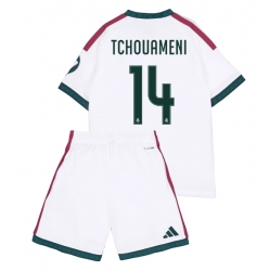 Strój piłkarski Real Madrid Aurelien Tchouameni #14 Koszulka Podstawowej dziecięce 2026-27 Krótki Rękaw (+ Krótkie spodenki)