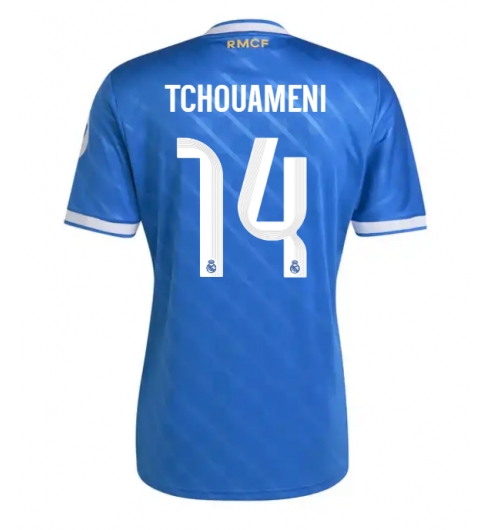 Strój piłkarski Real Madrid Aurelien Tchouameni #14 Koszulka Trzeciej 2025-26 Krótki Rękaw Strój piłkarski Real Madrid Aurelien Tchouameni #14 Koszulka Trzeciej 2025-26 Krótki Rękaw