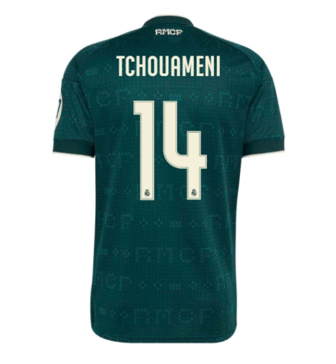 Strój piłkarski Real Madrid Aurelien Tchouameni #14 Koszulka Wyjazdowej 2026-27 Krótki Rękaw Strój piłkarski Real Madrid Aurelien Tchouameni #14 Koszulka Wyjazdowej 2026-27 Krótki Rękaw