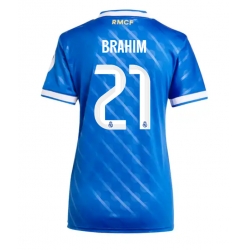 Strój piłkarski Real Madrid Brahim Diaz #21 Koszulka Trzeciej damskie 2025-26 Krótki Rękaw