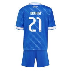 Strój piłkarski Real Madrid Brahim Diaz #21 Koszulka Trzeciej dziecięce 2025-26 Krótki Rękaw (+ Krótkie spodenki)