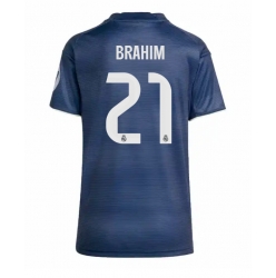 Strój piłkarski Real Madrid Brahim Diaz #21 Koszulka Wyjazdowej damskie 2025-26 Krótki Rękaw
