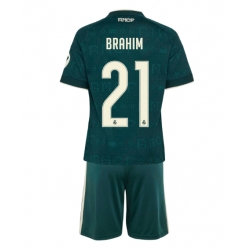 Strój piłkarski Real Madrid Brahim Diaz #21 Koszulka Wyjazdowej dziecięce 2026-27 Krótki Rękaw (+ Krótkie spodenki)