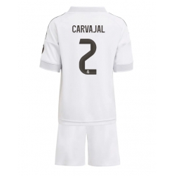 Strój piłkarski Real Madrid Daniel Carvajal #2 Koszulka Podstawowej dziecięce 2025-26 Krótki Rękaw (+ Krótkie spodenki)