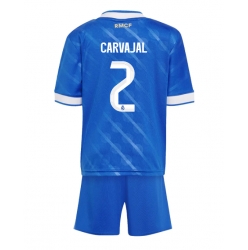 Strój piłkarski Real Madrid Daniel Carvajal #2 Koszulka Trzeciej dziecięce 2025-26 Krótki Rękaw (+ Krótkie spodenki)