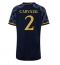 Strój piłkarski Real Madrid Daniel Carvajal #2 Koszulka Wyjazdowej damskie 2023-24 Krótki Rękaw
