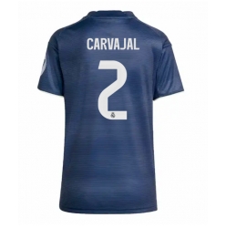 Strój piłkarski Real Madrid Daniel Carvajal #2 Koszulka Wyjazdowej damskie 2025-26 Krótki Rękaw