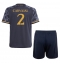 Strój piłkarski Real Madrid Daniel Carvajal #2 Koszulka Wyjazdowej dziecięce 2023-24 Krótki Rękaw (+ Krótkie spodenki)