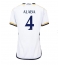 Strój piłkarski Real Madrid David Alaba #4 Koszulka Podstawowej damskie 2023-24 Krótki Rękaw