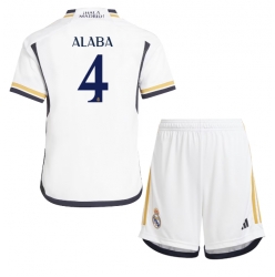 Strój piłkarski Real Madrid David Alaba #4 Koszulka Podstawowej dziecięce 2023-24 Krótki Rękaw (+ Krótkie spodenki)
