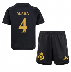 Strój piłkarski Real Madrid David Alaba #4 Koszulka Trzeciej dziecięce 2023-24 Krótki Rękaw (+ Krótkie spodenki)