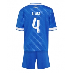 Strój piłkarski Real Madrid David Alaba #4 Koszulka Trzeciej dziecięce 2025-26 Krótki Rękaw (+ Krótkie spodenki)
