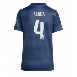 Strój piłkarski Real Madrid David Alaba #4 Koszulka Wyjazdowej damskie 2025-26 Krótki Rękaw