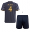 Strój piłkarski Real Madrid David Alaba #4 Koszulka Wyjazdowej dziecięce 2023-24 Krótki Rękaw (+ Krótkie spodenki)