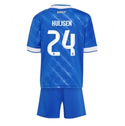 Strój piłkarski Real Madrid Dean Huijsen #24 Koszulka Trzeciej dziecięce 2025-26 Krótki Rękaw (+ Krótkie spodenki)