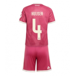 Strój piłkarski Real Madrid Dean Huijsen #4 Koszulka Trzeciej dziecięce 2026-27 Krótki Rękaw (+ Krótkie spodenki)