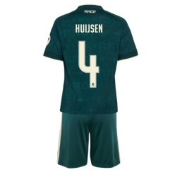 Strój piłkarski Real Madrid Dean Huijsen #4 Koszulka Wyjazdowej dziecięce 2026-27 Krótki Rękaw (+ Krótkie spodenki)