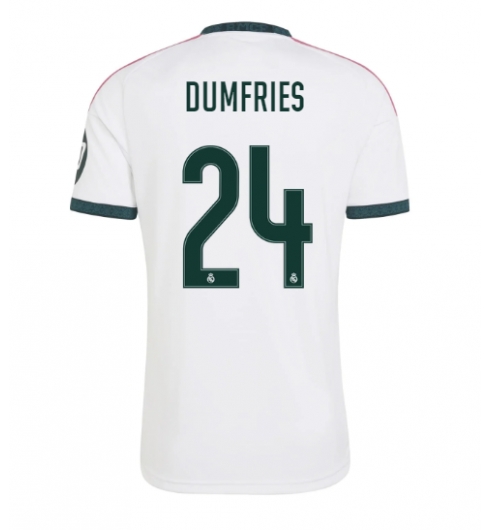 Strój piłkarski Real Madrid Denzel Dumfries #24 Koszulka Podstawowej 2026-27 Krótki Rękaw Strój piłkarski Real Madrid Denzel Dumfries #24 Koszulka Podstawowej 2026-27 Krótki Rękaw