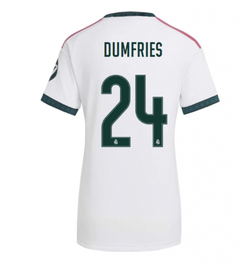 Strój piłkarski Real Madrid Denzel Dumfries #24 Koszulka Podstawowej damskie 2026-27 Krótki Rękaw Strój piłkarski Real Madrid Denzel Dumfries #24 Koszulka Podstawowej damskie 2026-27 Krótki Rękaw