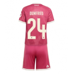 Strój piłkarski Real Madrid Denzel Dumfries #24 Koszulka Trzeciej dziecięce 2026-27 Krótki Rękaw (+ Krótkie spodenki)