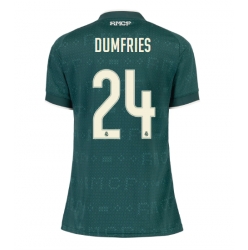 Strój piłkarski Real Madrid Denzel Dumfries #24 Koszulka Wyjazdowej damskie 2026-27 Krótki Rękaw