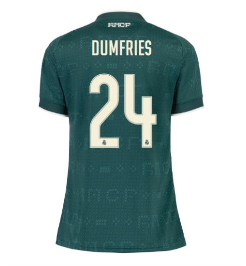 Strój piłkarski Real Madrid Denzel Dumfries #24 Koszulka Wyjazdowej damskie 2026-27 Krótki Rękaw Strój piłkarski Real Madrid Denzel Dumfries #24 Koszulka Wyjazdowej damskie 2026-27 Krótki Rękaw