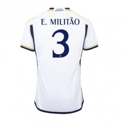 Strój piłkarski Real Madrid Eder Militao #3 Koszulka Podstawowej 2023-24 Krótki Rękaw