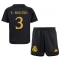 Strój piłkarski Real Madrid Eder Militao #3 Koszulka Trzeciej dziecięce 2023-24 Krótki Rękaw (+ Krótkie spodenki)