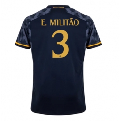 Strój piłkarski Real Madrid Eder Militao #3 Koszulka Wyjazdowej 2023-24 Krótki Rękaw