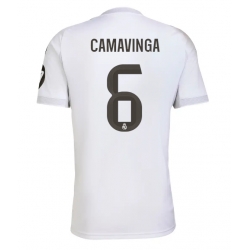 Strój piłkarski Real Madrid Eduardo Camavinga #6 Koszulka Podstawowej 2025-26 Krótki Rękaw
