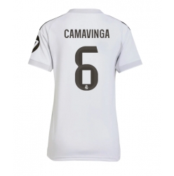 Strój piłkarski Real Madrid Eduardo Camavinga #6 Koszulka Podstawowej damskie 2025-26 Krótki Rękaw