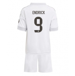 Strój piłkarski Real Madrid Endrick #9 Koszulka Podstawowej dziecięce 2025-26 Krótki Rękaw (+ Krótkie spodenki)