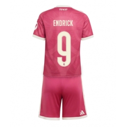Strój piłkarski Real Madrid Endrick #9 Koszulka Trzeciej dziecięce 2026-27 Krótki Rękaw (+ Krótkie spodenki)