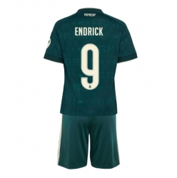 Strój piłkarski Real Madrid Endrick #9 Koszulka Wyjazdowej dziecięce 2026-27 Krótki Rękaw (+ Krótkie spodenki)