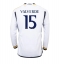Strój piłkarski Real Madrid Federico Valverde #15 Koszulka Podstawowej 2023-24 Długi Rękaw
