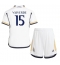 Strój piłkarski Real Madrid Federico Valverde #15 Koszulka Podstawowej dziecięce 2023-24 Krótki Rękaw (+ Krótkie spodenki)